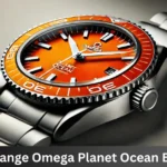 44.1mm orange omega planet ocean bezel insert