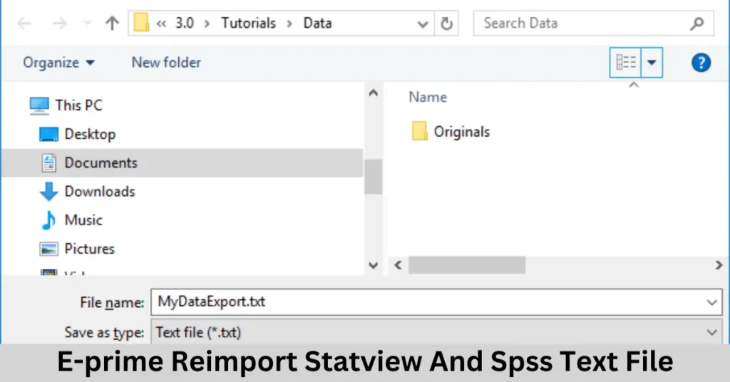 e-prime reimport statview and spss text file